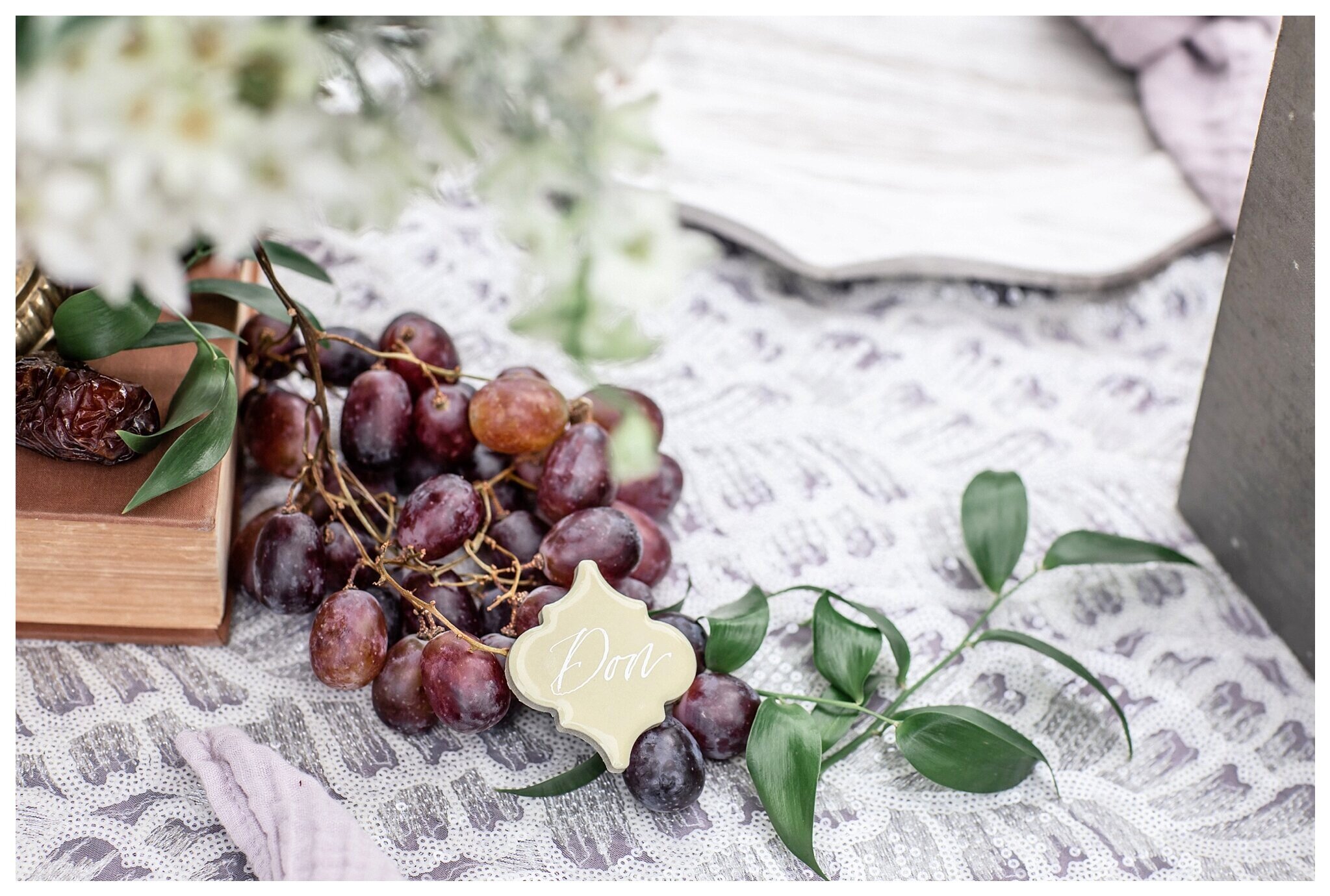 Grapes tablescape